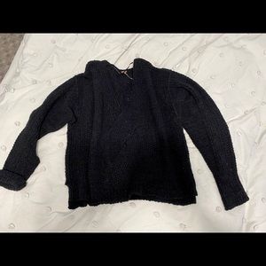 Free People Cross front sweater